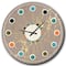 Designart 'Golden Marble Design Ii Mid-Century Modern Wall Clock